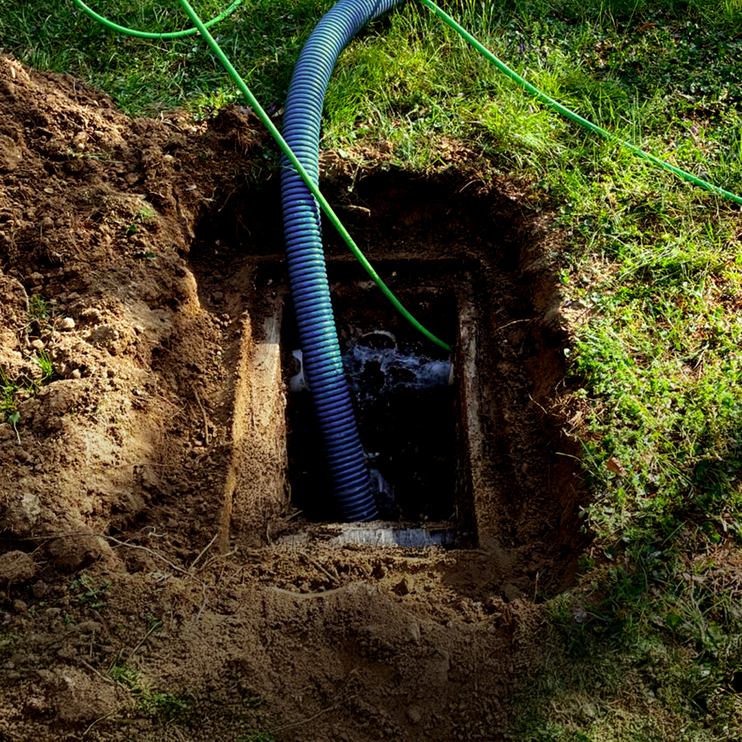 image of septic pumping in winter